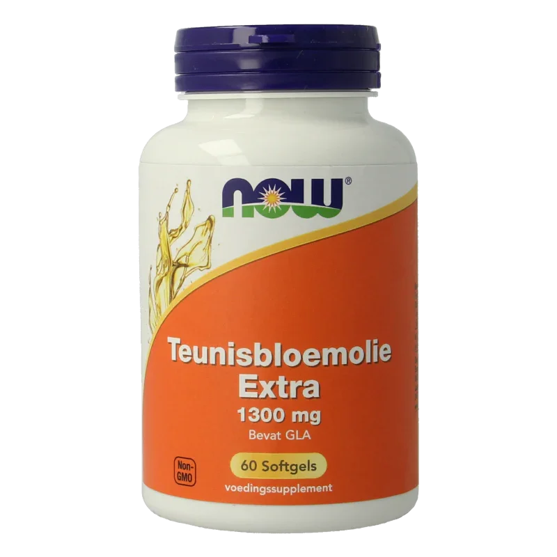NOW Teunisbloemolie extra 1300mg 60 Softgels
