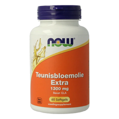 NOW Teunisbloemolie extra 1300mg 60 Softgels