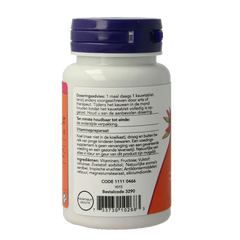 NOW Vitamine B12 1000mcg en Foliumzuur 100mcg 100 Kauwtabletten