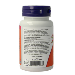NOW Vitamine B12 1000mcg en Foliumzuur 100mcg 100 Kauwtabletten