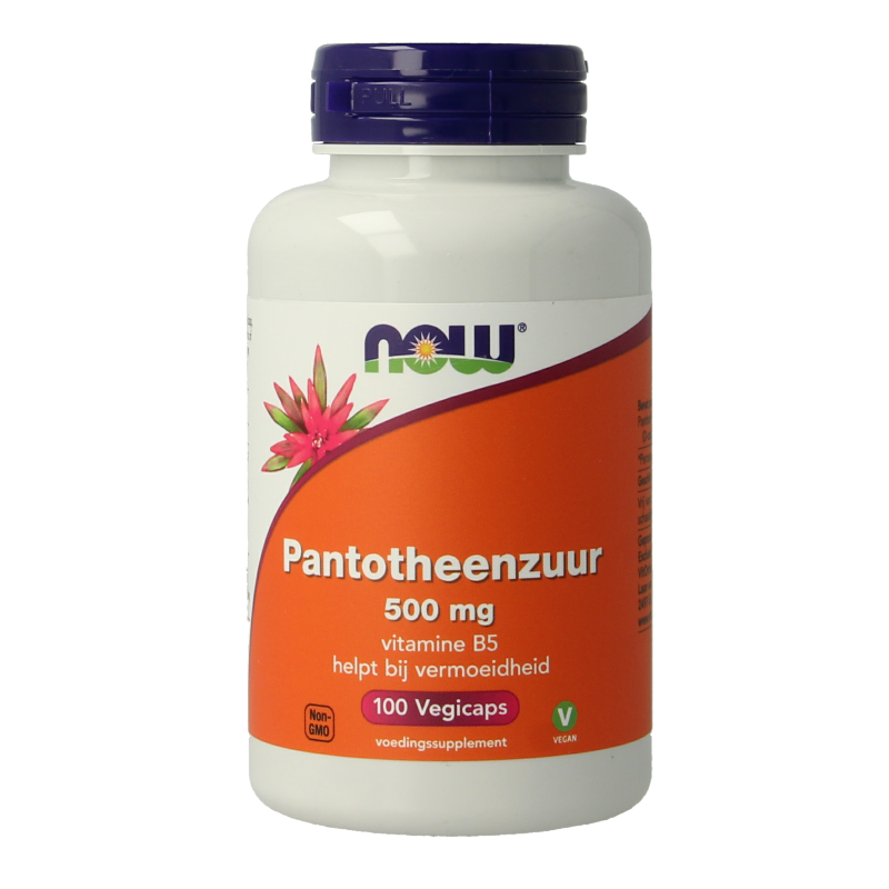 NOW Pantotheenzuur 500mg (B5) 100 Capsules