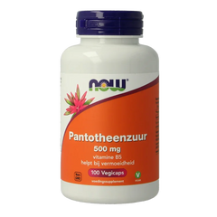 NOW Pantotheenzuur 500mg (B5) 100 Capsules