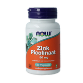 NOW Zink picolinaat 50mg 60.00 Vegetarische capsules