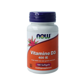 NOW Vitamine D3 400IE 180.00 Softgels