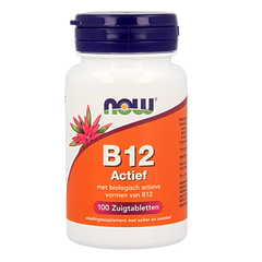 NOW Vitamine B12 actief 100 Zuigtabletten