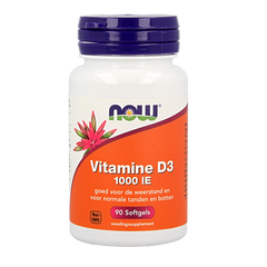 NOW Vitamine D3 1000IE 90 Softgels