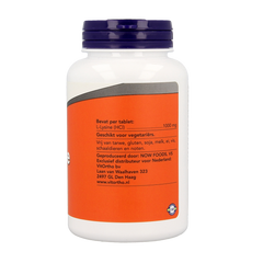 NOW L-Lysine 1000mg 100.00 Tabletten