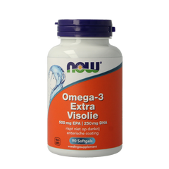 NOW Omega 3 extra 500mg EPA 250mg DHA 90.00 Softgels