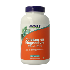 NOW Calcium 500mg magnesium 250mg 250.00 Tabletten