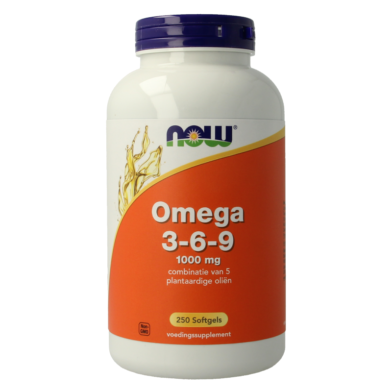NOW Omega 3-6-9 1000mg 250 Softgels
