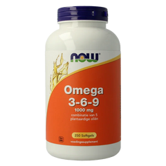 NOW Omega 3-6-9 1000mg 250 Softgels