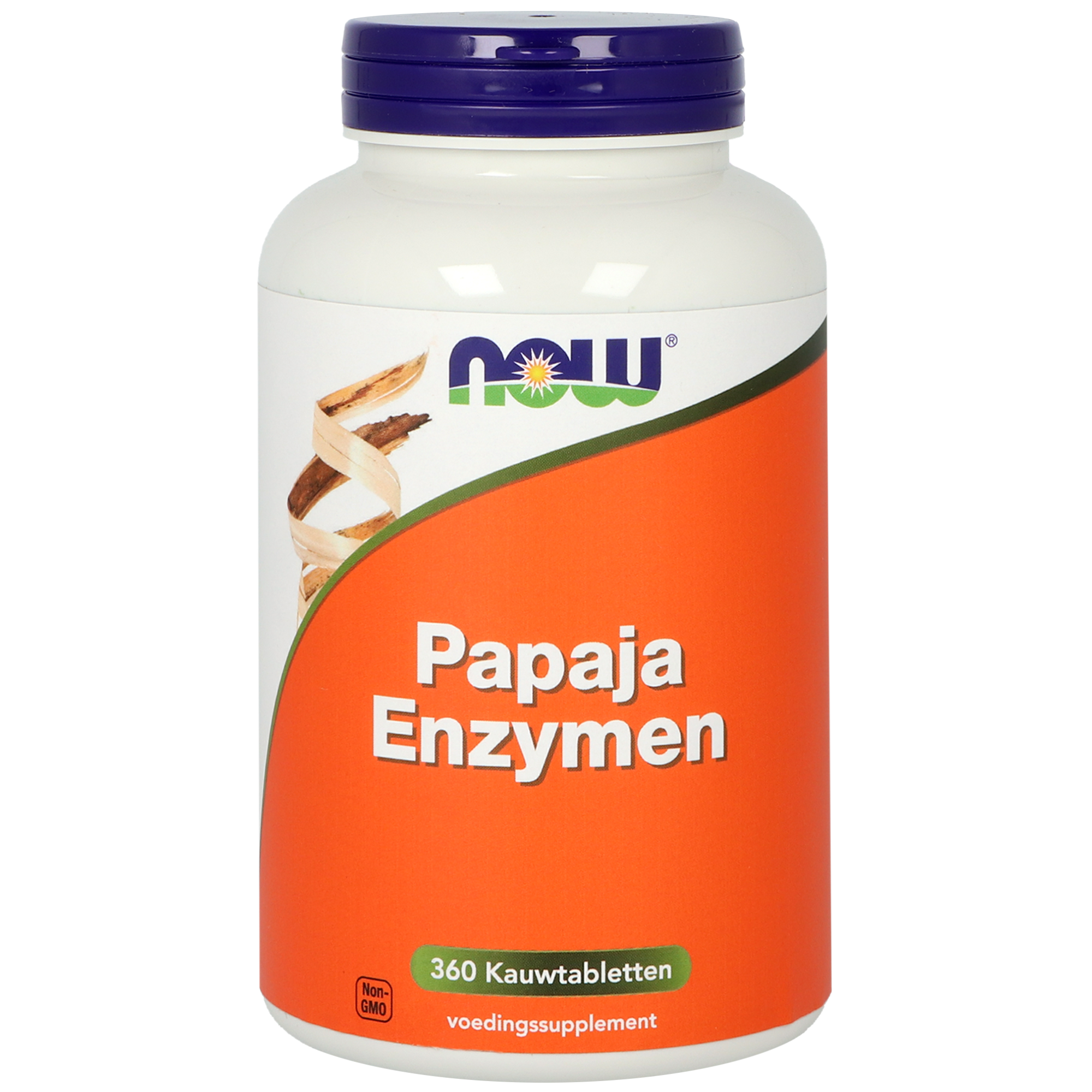 NOW Papaja enzymen 360.00 Kauwtabletten