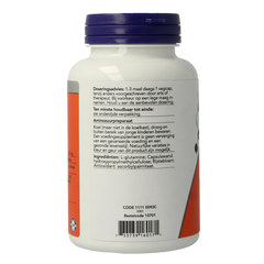 NOW L-Glutamine 500mg 120.00 Vegetarische capsules