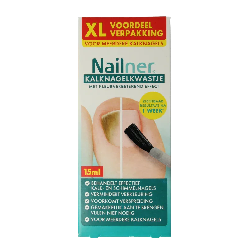 Nailner Kalknagelkwast 2-in-1 XL 15 Milliliter