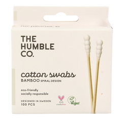 The Humble Co Wattenstaafjes spiraal - wit 100 Stuks