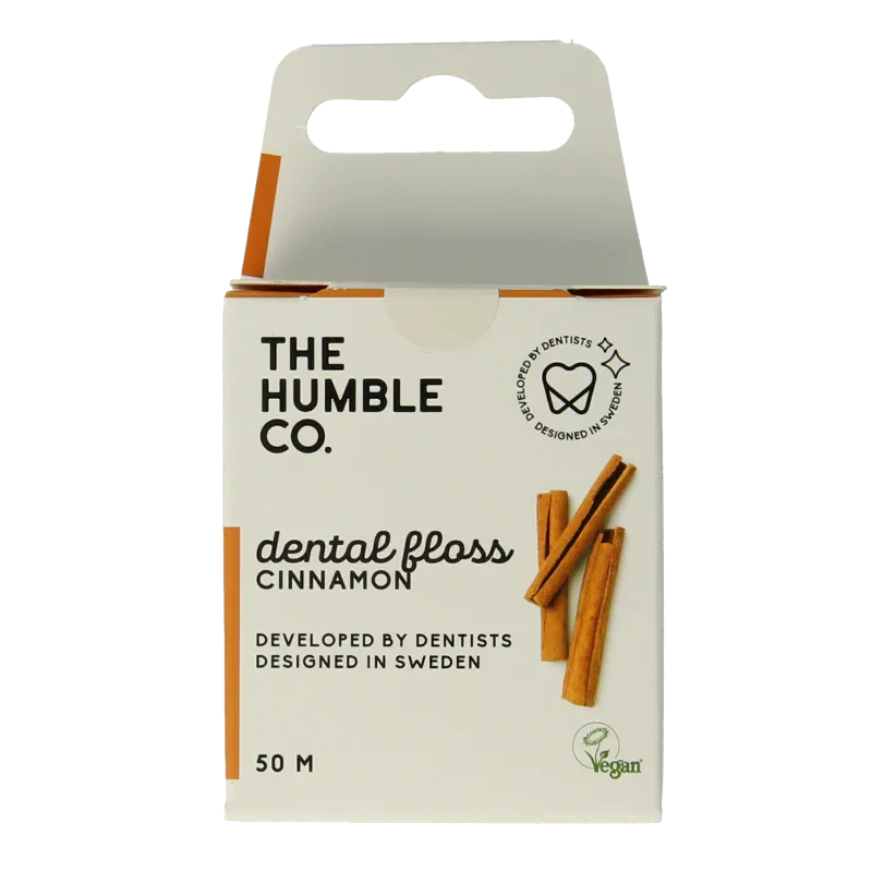 The Humble Co Dental floss cinnamon 50 meter 1 Stuks