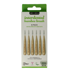 The Humble Co Interdental borstel 0.80 mm groen 6 Stuks