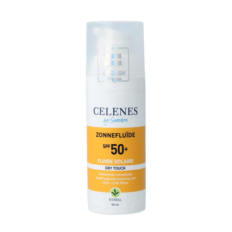 Celenes Herbal dry touch sunscreen fluid SPF50 50.00 Milliliter