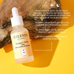 Celenes Active serum vitamin C 12,5% + oats + niacinamide 30 Milliliter