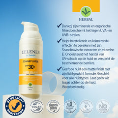 Celenes Herbal dry touch sunscreen fluid SPF30+ 50 Milliliter