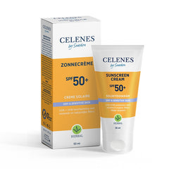 Celenes Herbal sunscreen sensitive/dry skin SPF50+ 50 Milliliter