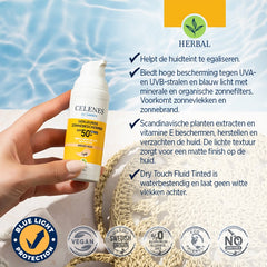 Celenes Herbal dry touch tinted light fluid SPF50+ 50 Milliliter