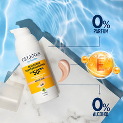 Celenes Herbal dry touch tinted light fluid SPF50+ 50 Milliliter