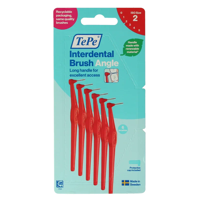 TePe Interdentale ragers original rood 0,5mm maat 2 6 Stuks