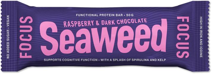 Seaweed & Friends Seaweed proteinbar focus raspberry 50 Gram
