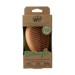 Wet Brush Go green palm detangler orange coconut oil 1.00 Stuks