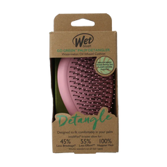 Wet Brush Go green palm detangler pink water 1 Stuks