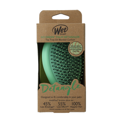 Wet Brush Go green palm detangler green tea tree oil 1.00 Stuks