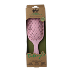 Wet Brush Go green paddle detangler pink 1.00 Stuks