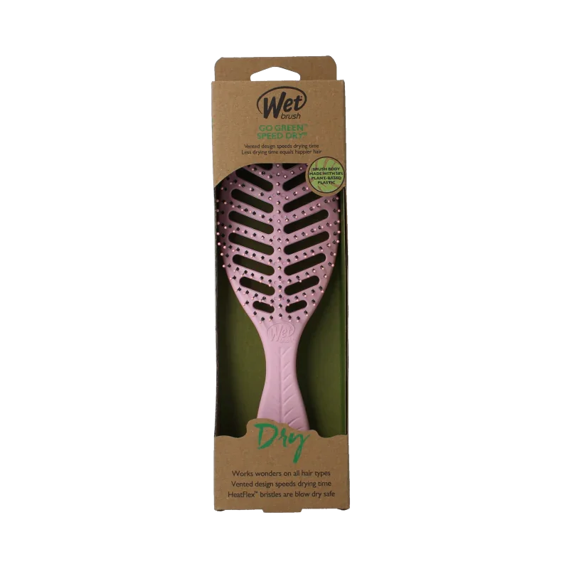 Wet Brush Go green speed dry pink 1 Stuks