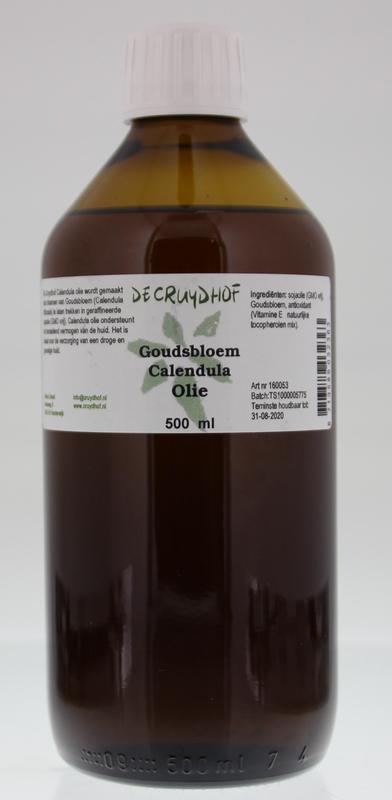 Cruydhof Calendula/goudsbloem olie 500 Milliliter