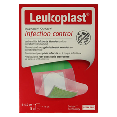 Leukoplast Hechtpleister leukomed sorbact 8 x 10cm 3 Stuks