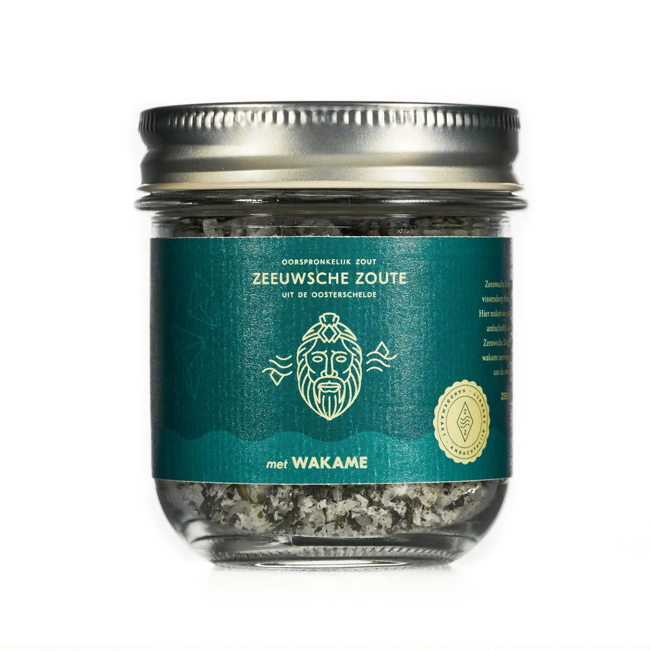 Zeeuwsche Zoute Zout met wakame glazen pot bio 100 Gram