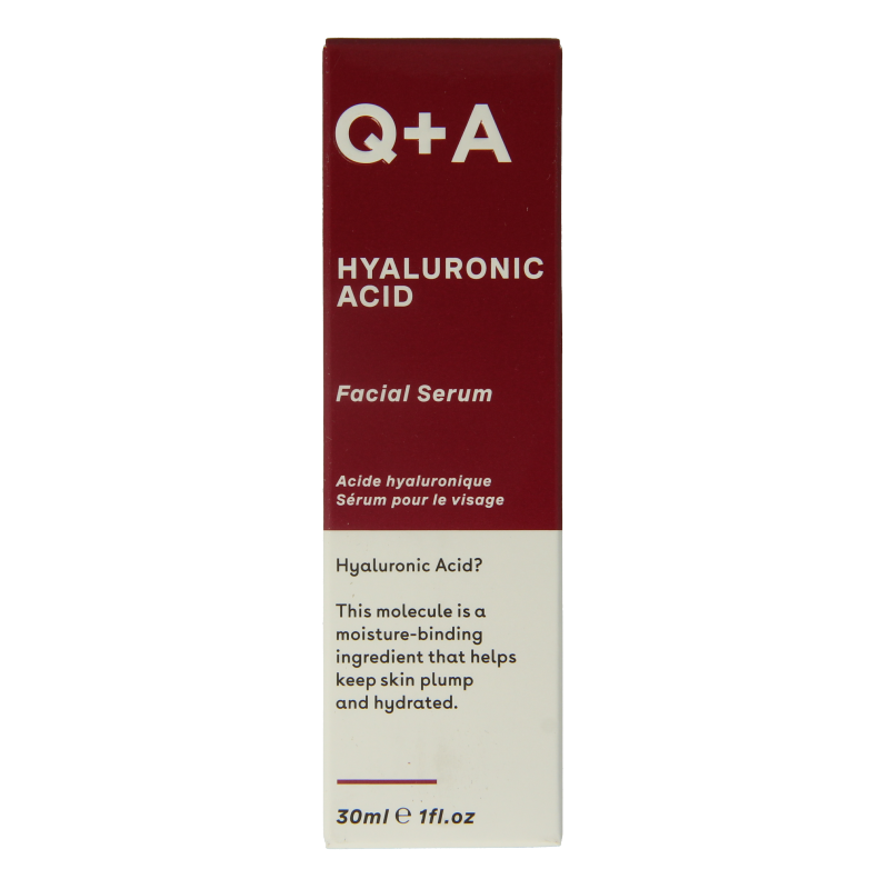 Q+A Hyaluronic acid facial serum 30 Milliliter