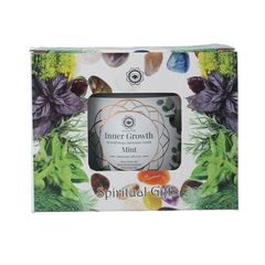 Green Tree Gemstone candle inner growth mint 256 Gram