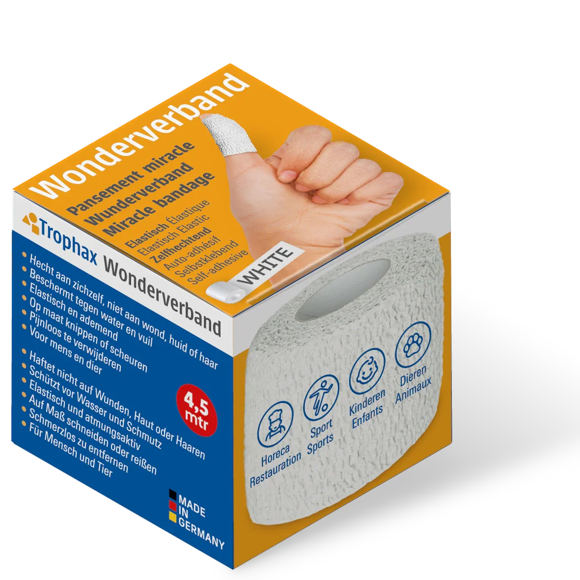 ABC Wonderverband Wonderverband wit 4.5m x 5cm 1 Stuks
