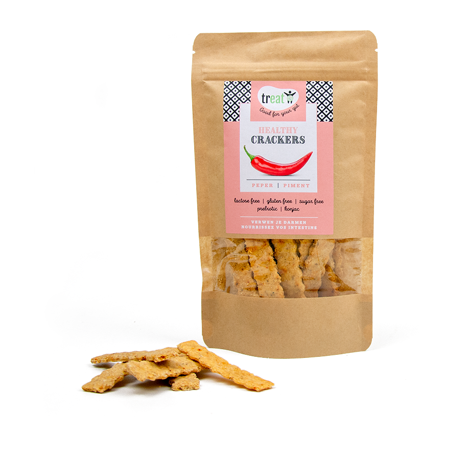 Treat Crackers peper glutenvrij 80 Gram