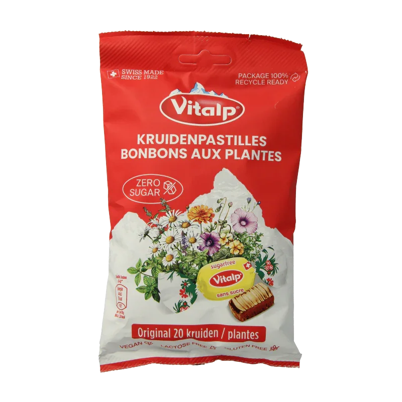 Vitalp 20 Kruiden original suikervrij 75 Gram