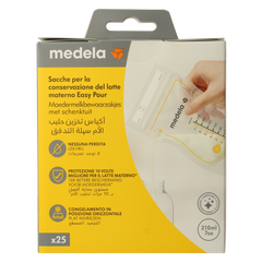 Medela Moedermelk bewaarzakjes 210ml 25.00 Stuks