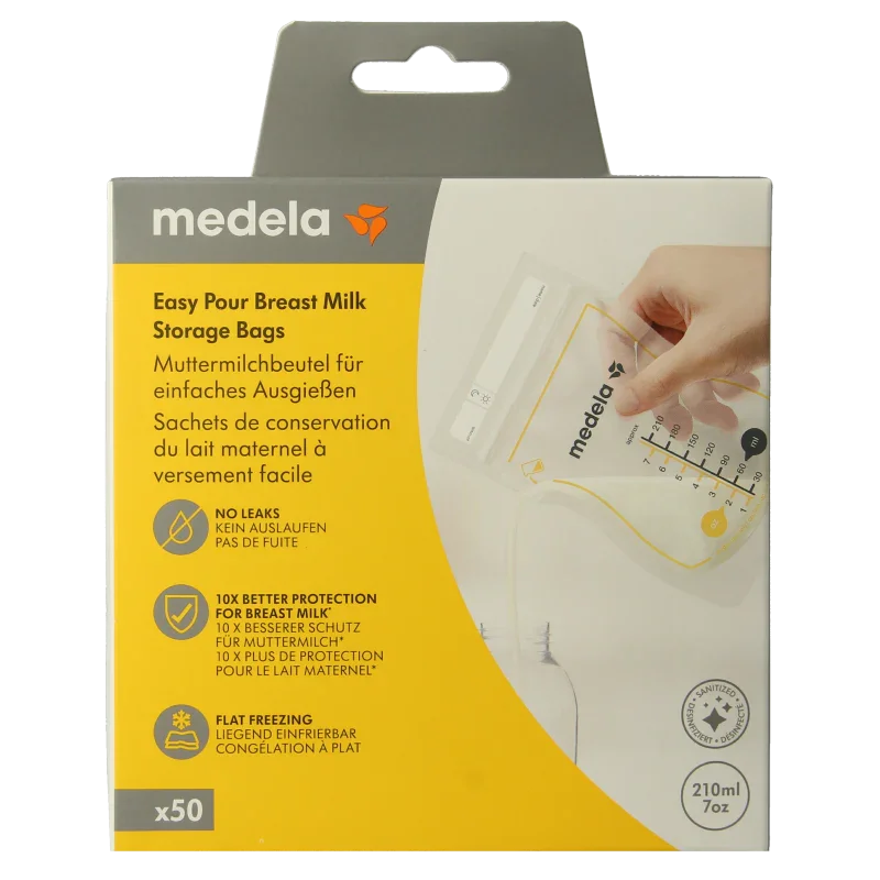Medela Moedermelk bewaarzakjes 210ml 50 Stuks