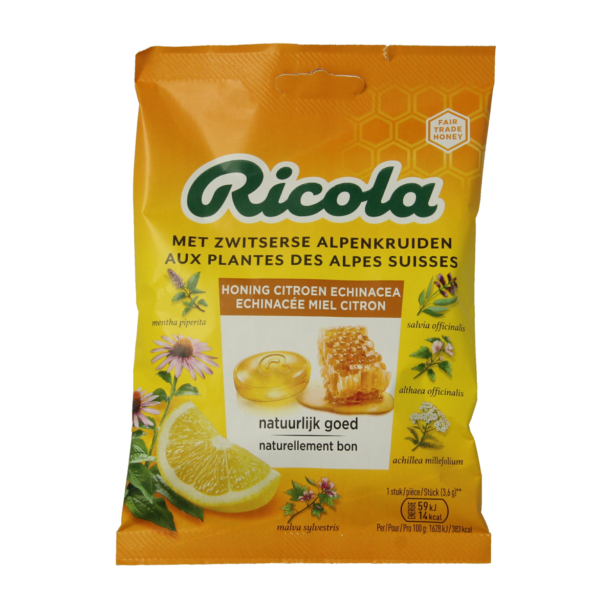 Ricola Honey lemon echinacea 75.00 Gram