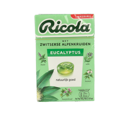 Ricola Eucalyptus suikervrij 50 Gram