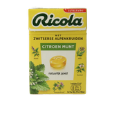 Ricola Citroen munt suikervrij doosje 50 Gram