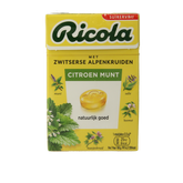 Ricola Citroen munt suikervrij doosje 50.00 Gram