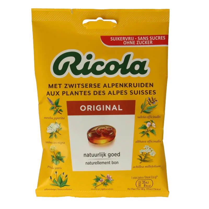 Ricola Original suikervrij 75 Gram