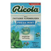 Ricola Fresh mint suikervrij doosje 50 Gram